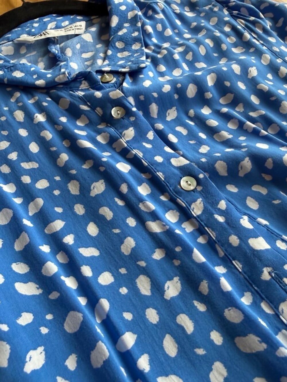*SHOP CLOSING 4/26* Zara Blue White Marilyn Belted Floral Maxi Dress XL - Picture 4 of 6